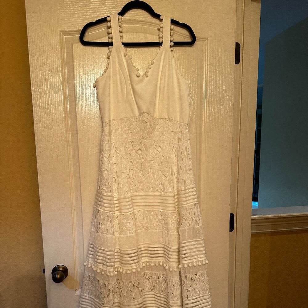 Boston Proper White Maxi Sundress Size M